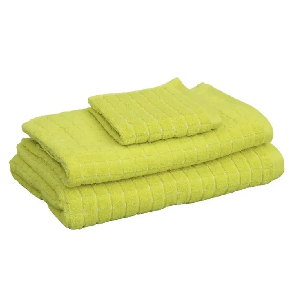 Kapoor Home 6-Piece Bath Towel Set Yellow & White Daisy & Solid Cotton Quick Dry